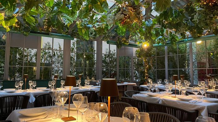 Vi äter traditionell italiensk nyårssupé på restaurangen Locanda alla Scala.